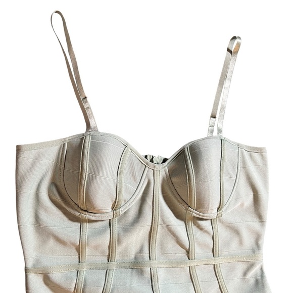 NWT Haute Monde Bodycon Mint Green Dress w/ Built In Bra, Hidden Zipper, Size XL - Picture 10 of 10